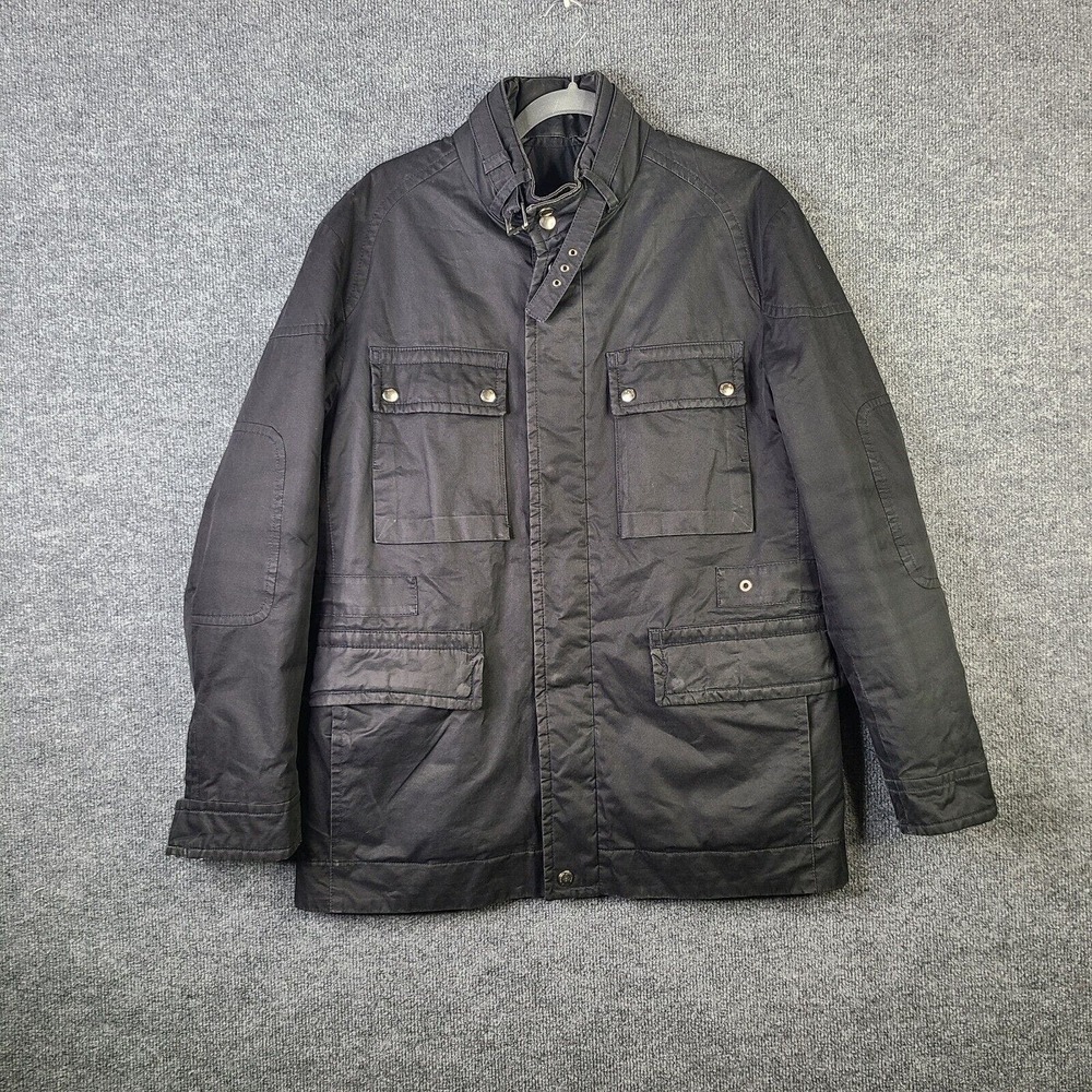 BOSS Hugo Boss Jacket Men's UK 50 US 46 Chest XL Black Poly Heavyweight